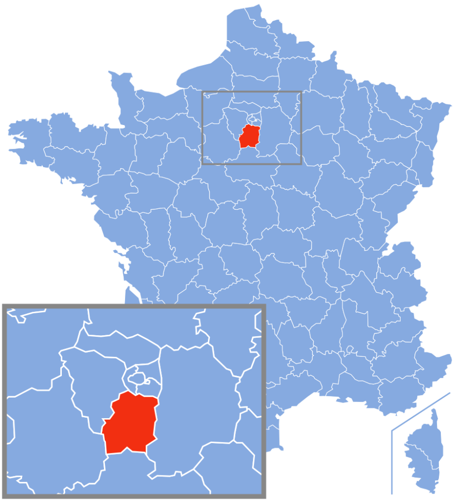Carte de l'Essonne 91 – zone desservie par Serena VTC